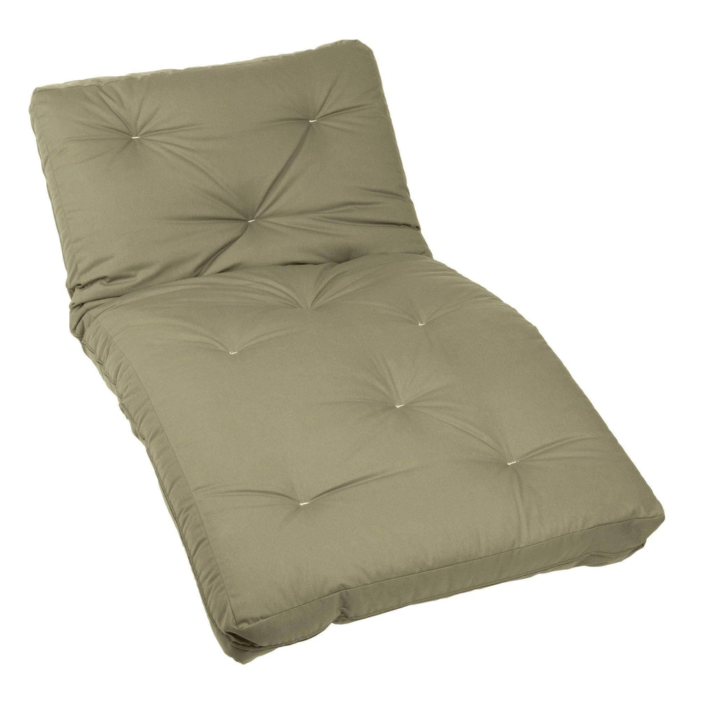 Twin Size Khaki Futon Mattress 6-Inch I5986