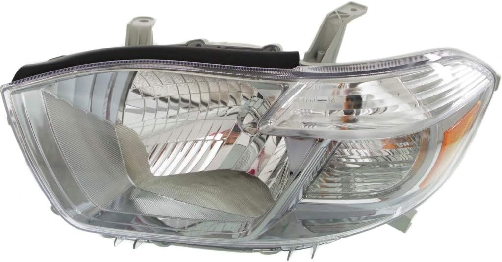 Passenger Side Headlight Assembly for Toyota Highlander 2010 Sport Model R4130