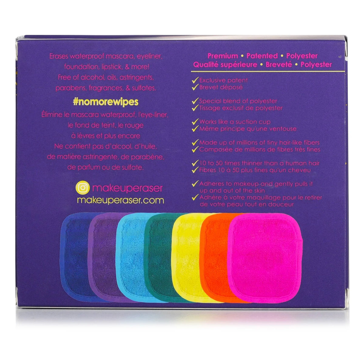 7 Day Set Mini MakeUp Eraser Cloth with Bag V320