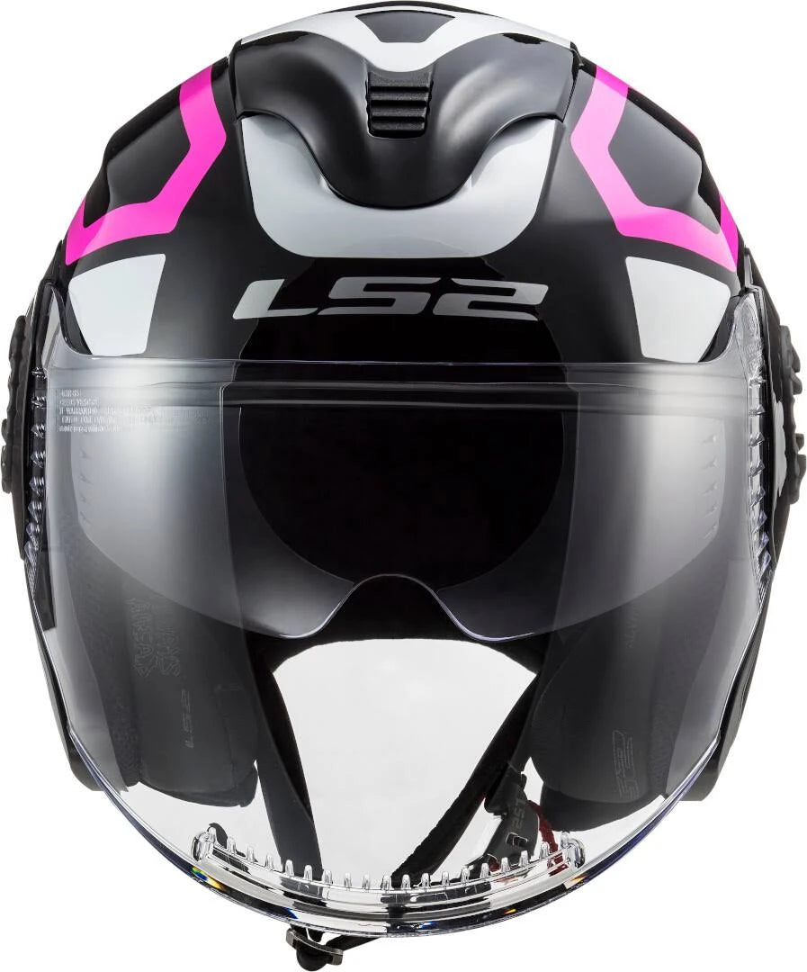 Black Pink Marker Jet Helmet XS S4432