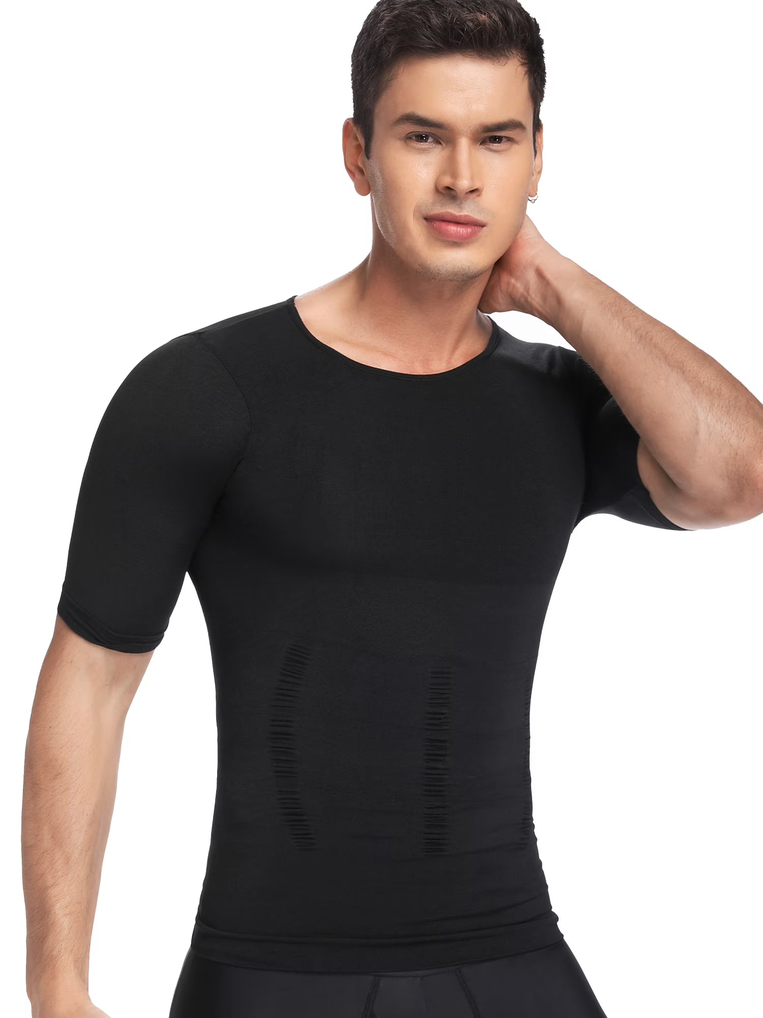 Men's Compression Shirt Black Tank Top S570