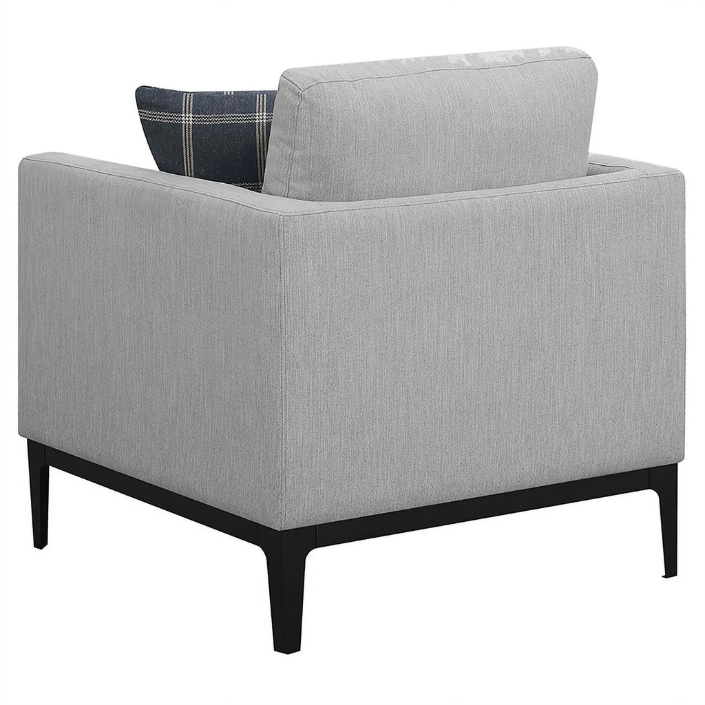 Light Gray 3-piece Fabric Living Room Set J943884