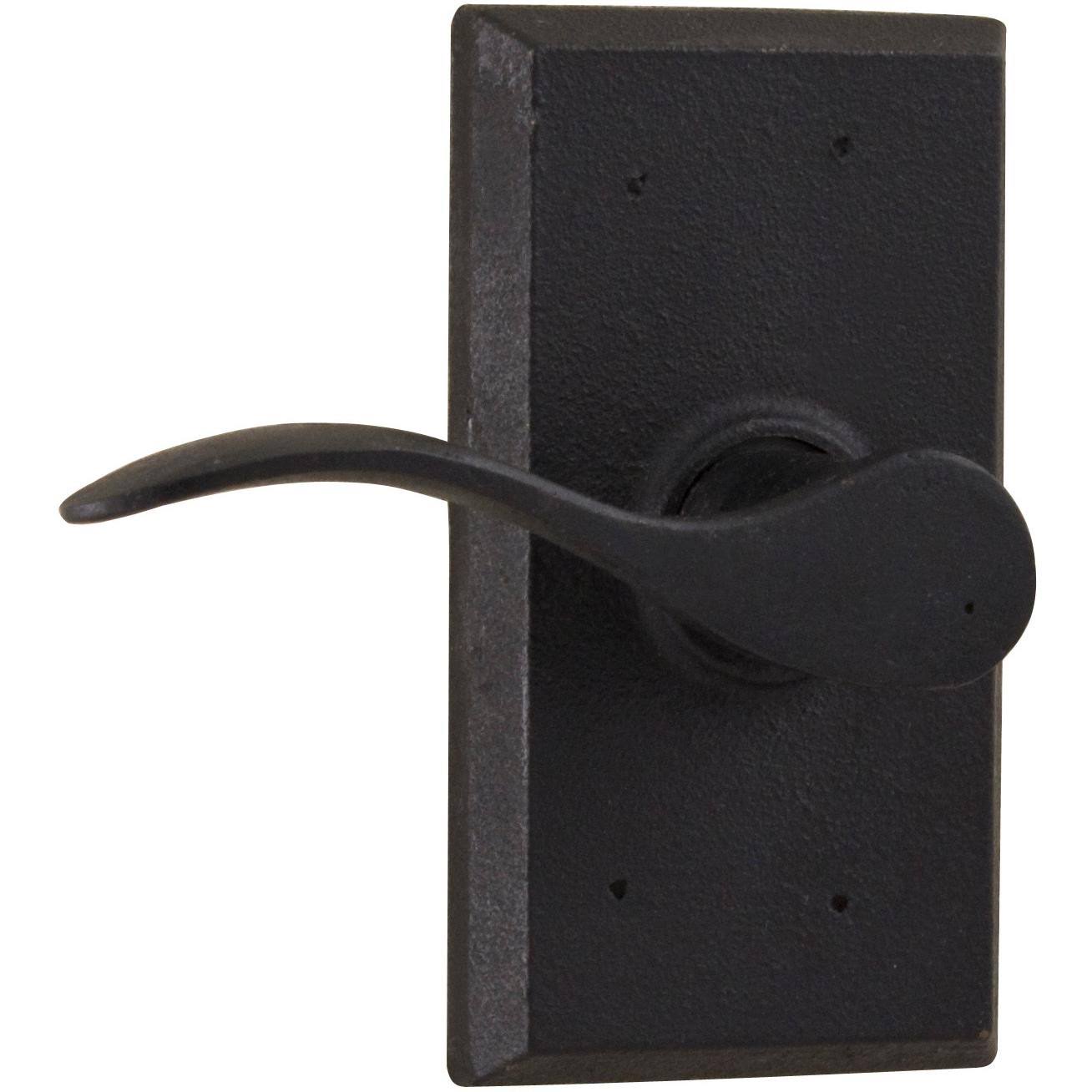 Black Left Hand Passage Door Lever Y5797