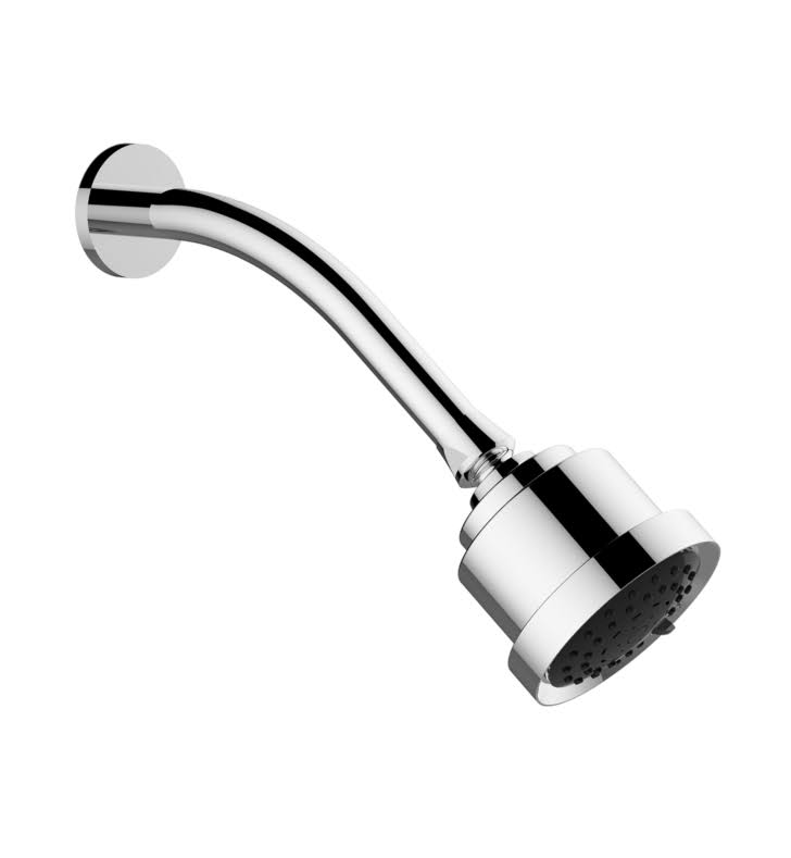 Pewter Shower Head with Arm and Flange G749