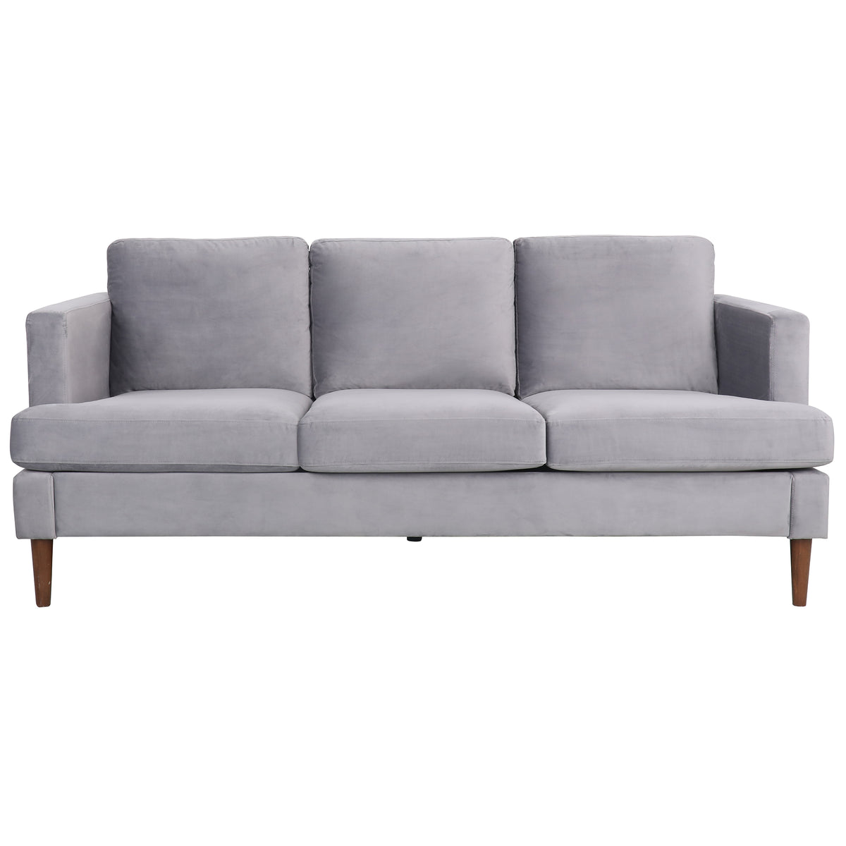 Gray Velvet 2 Piece Sofa Set D6800