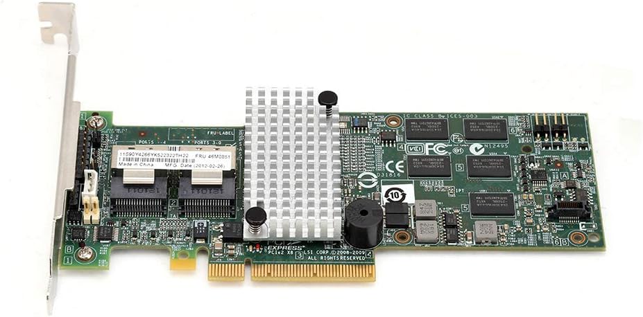 Array Card, SATA/SAS Controller, RAID 6G PCIe x8, Pack of 2 D239359