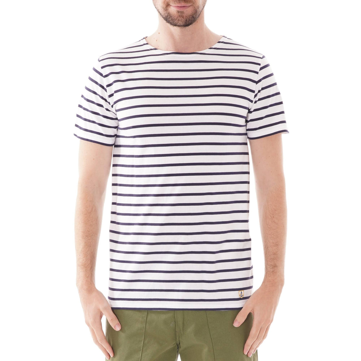 Navy White Mariniere Tee N7122