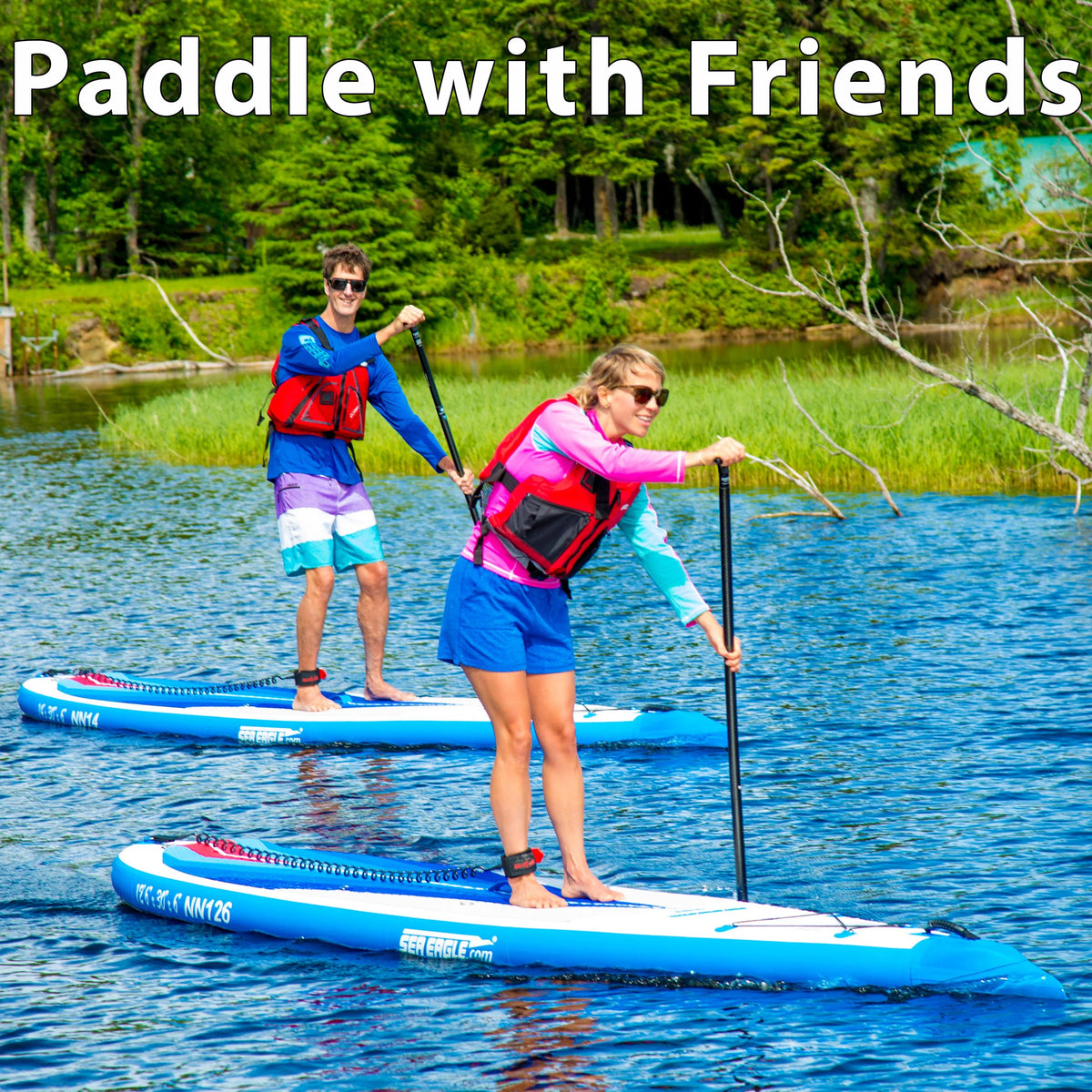 Inflatable Stand Up Paddle Board with Paddle, Pump, Skeg and Backpack Z3872