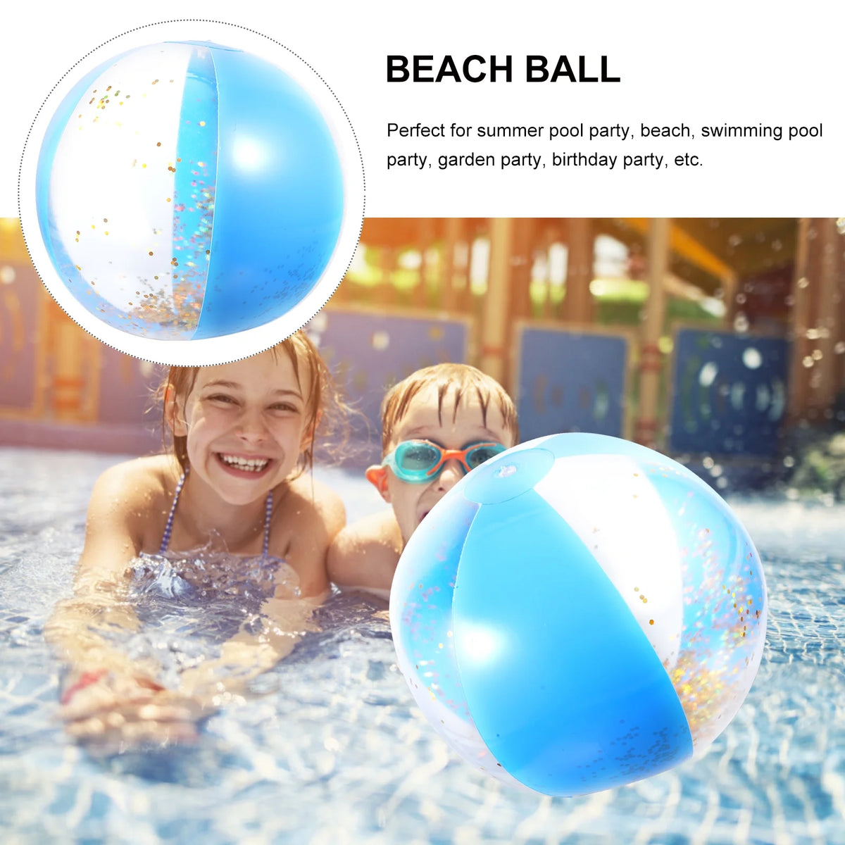 Sequin Inflatable Beach Balls C751011