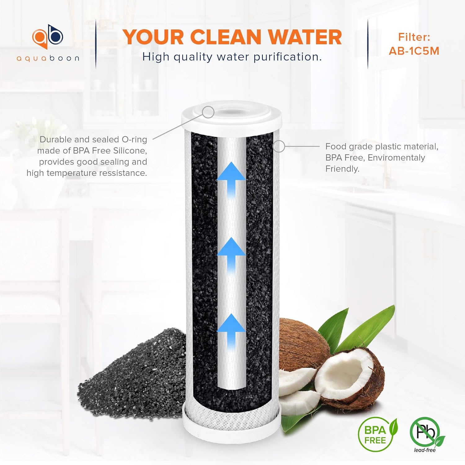 Set of 20 5 Micron 10 inch Water Filter Cartridges I516819