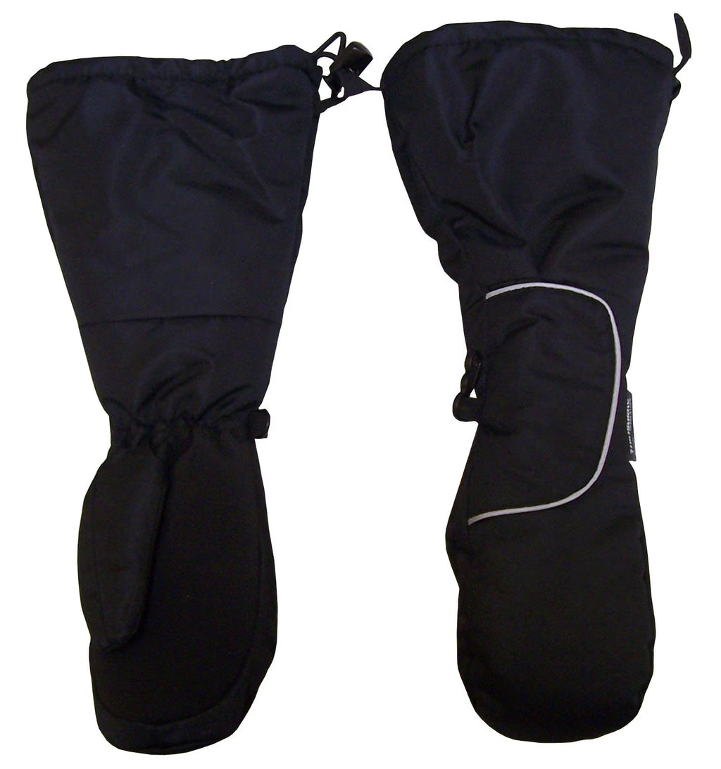 Black Waterproof Thinsulate Snow Ski Mittens U845684