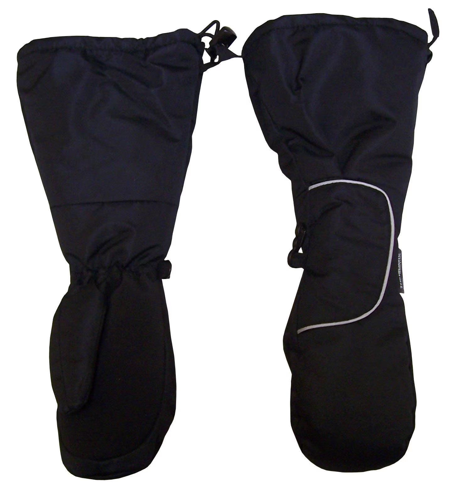 Black Waterproof Thinsulate Snow Ski Mittens U845684