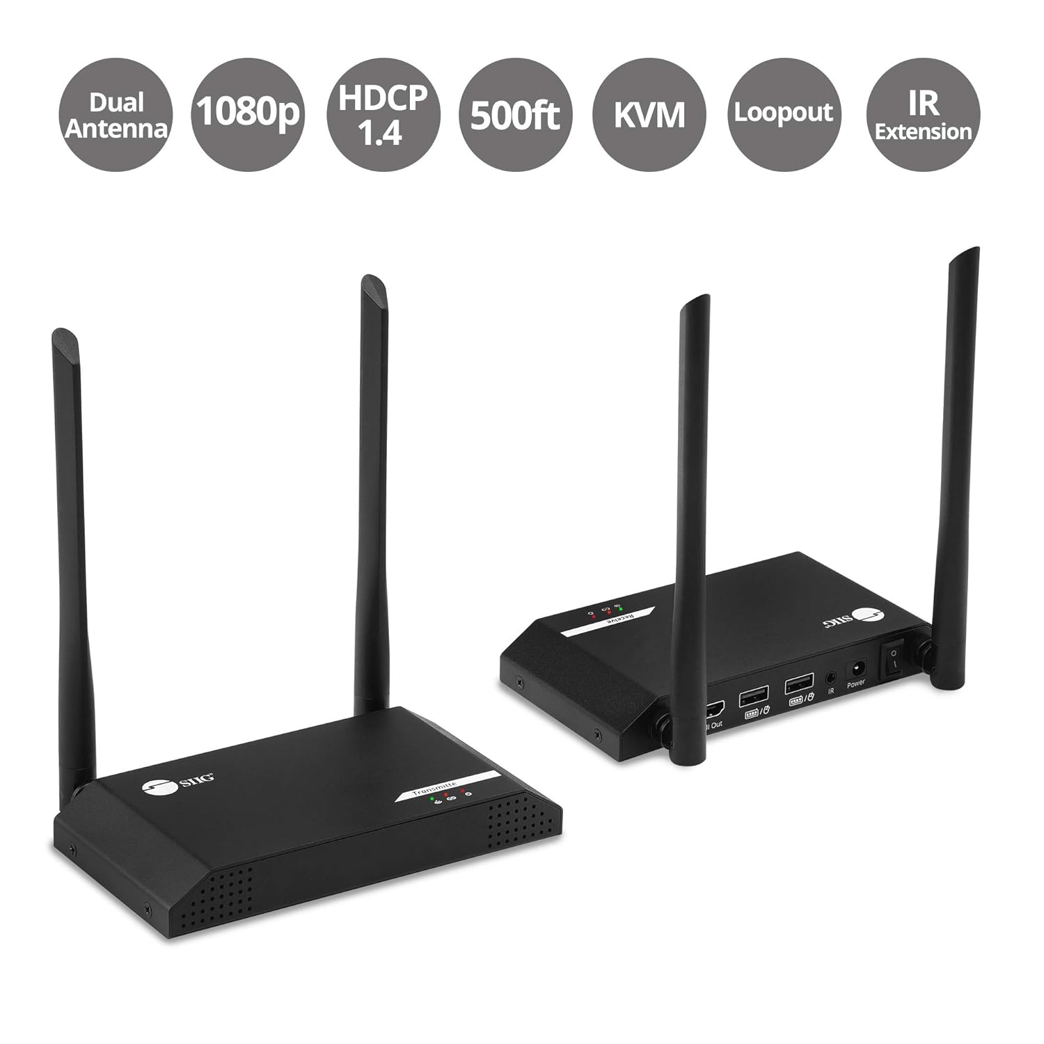 500ft 1080p Wireless HDMI Extender with IR F57995