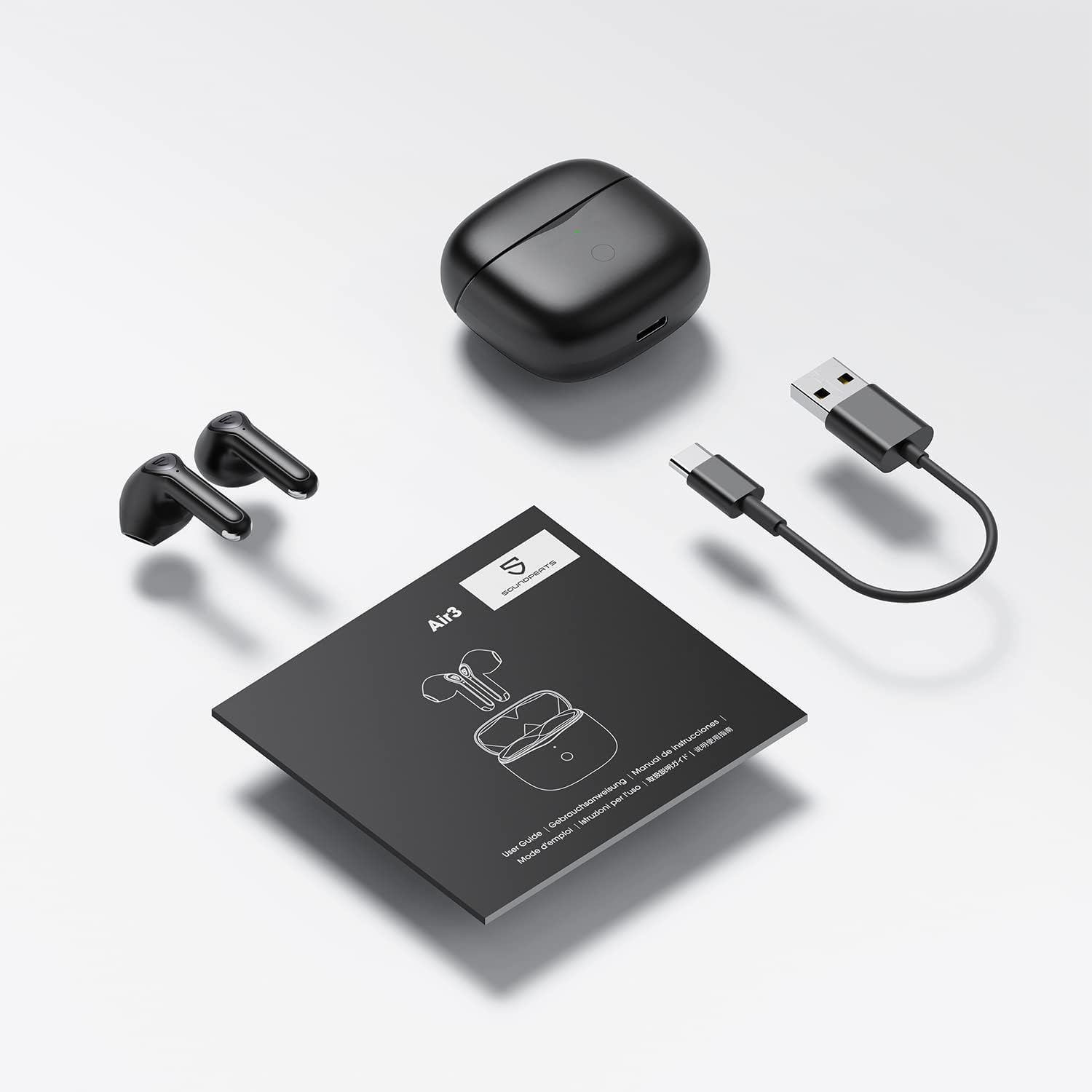 Wireless Earbuds with 14.2mm Driver, Bluetooth V5.2, Four Mic, Game Mode, 17.5 Hrs P2788