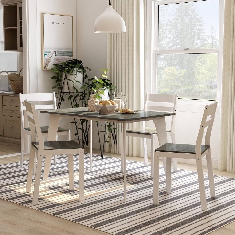 5-Piece Dining Table Set - Grey X33226