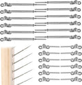 12Set Cable Railing Kit 1/8 T316 Stainless Steel Angle 180° Adjustable Z53398
