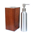 Red Aluminum Bottle Pump Massage Oil Warmer V101622