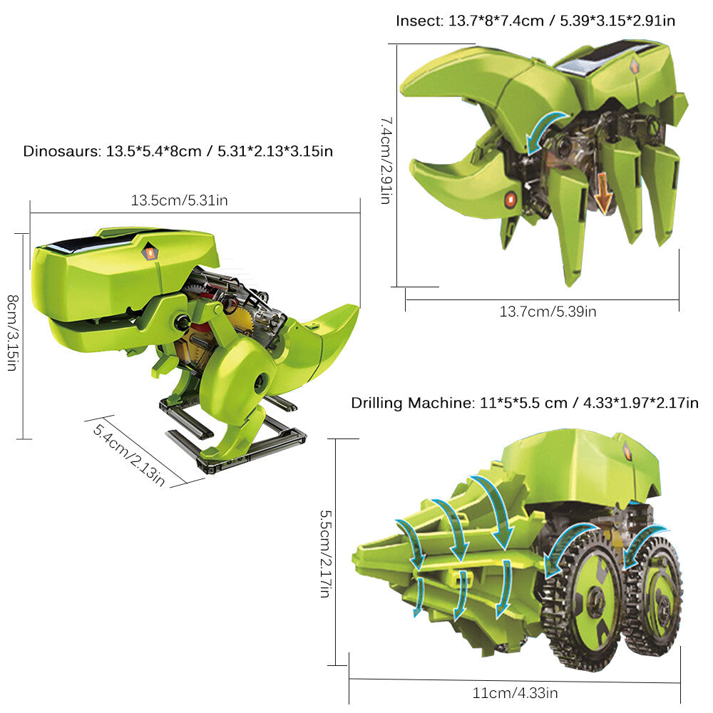 3 in 1 Solar Robot DIY STEM Science Toy Set C709280