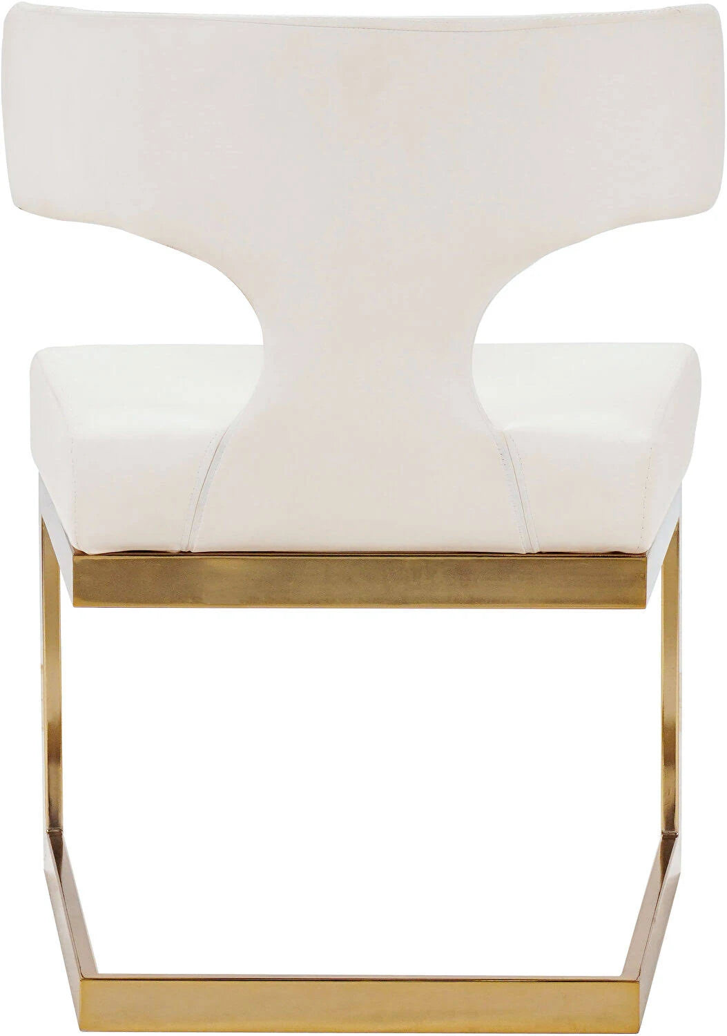 White Faux Leather Dining Chair N218