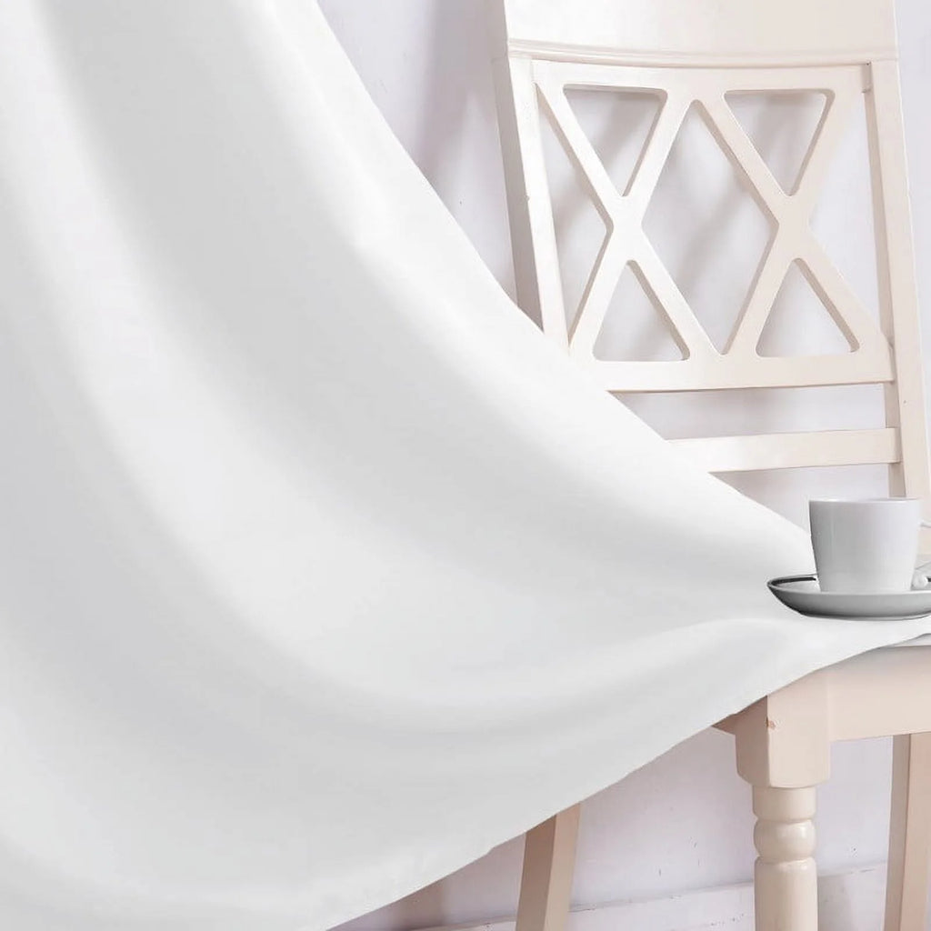White 42x95 Blackout Curtain Panel S649