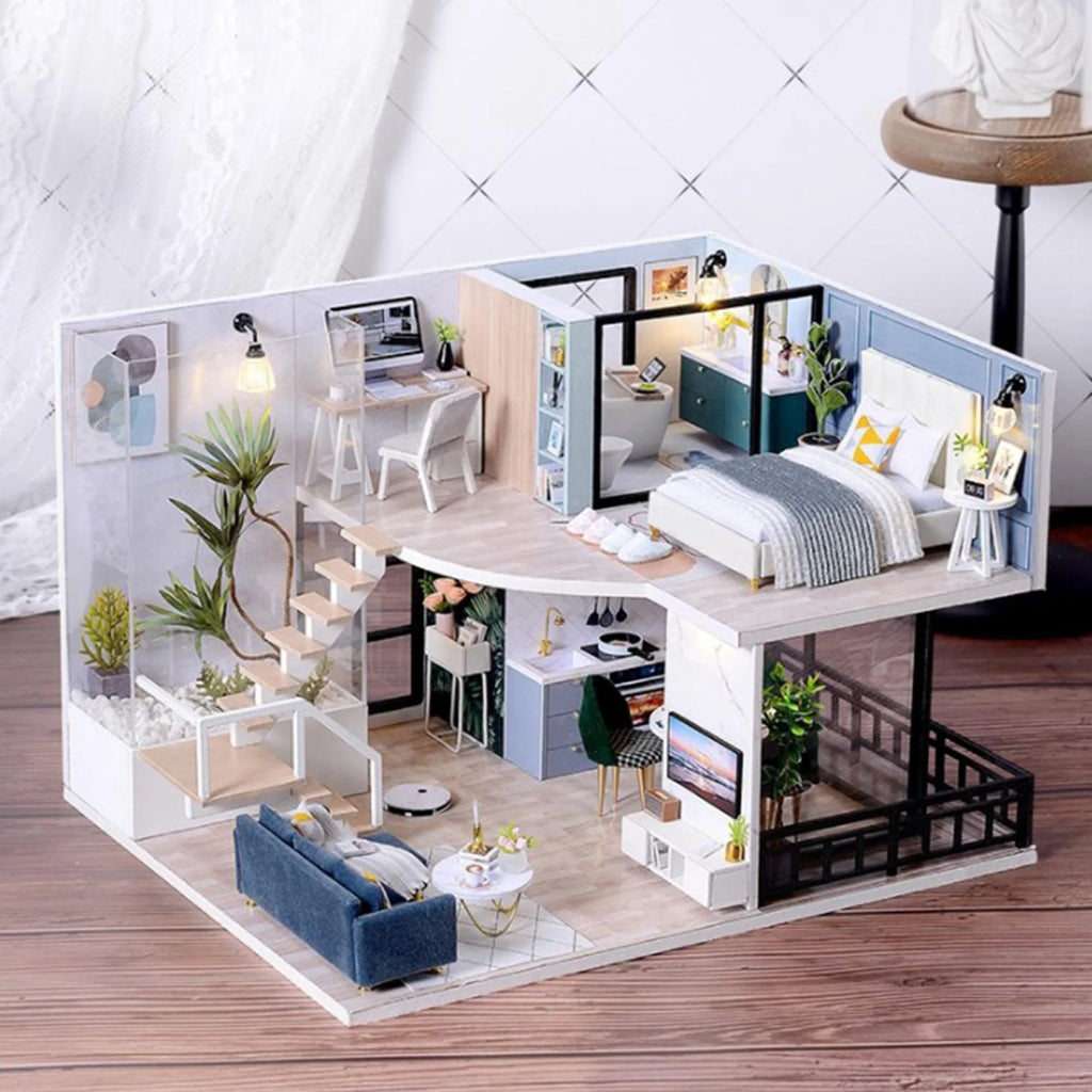 Dollhouse Building Toys with Furniture Accessories Y711553