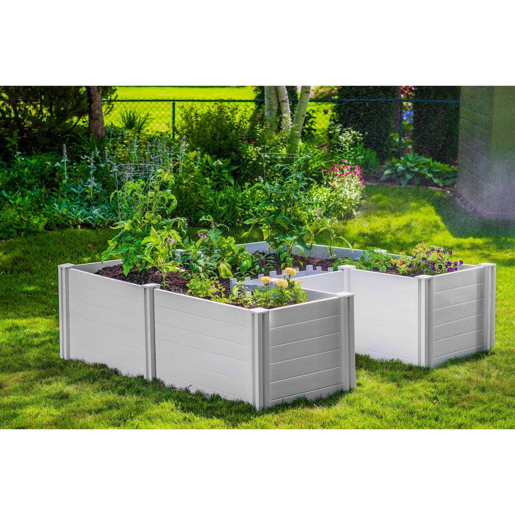 22.5x22 Vinyl Raised Garden Bed White K818314