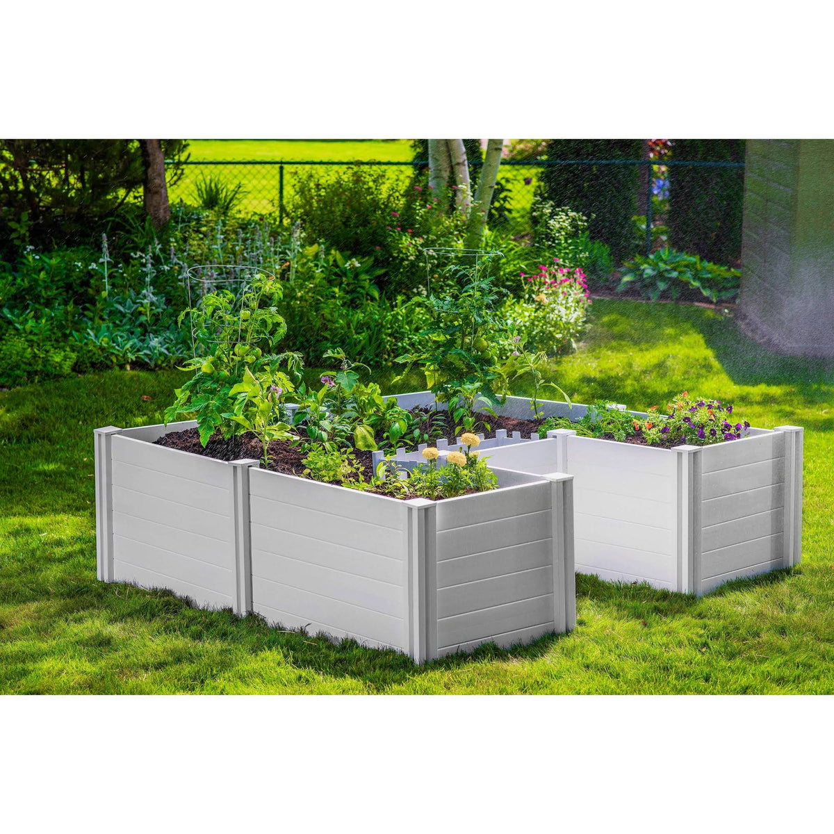 22.5x22 Vinyl Raised Garden Bed White K818314