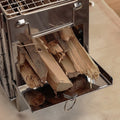 Folding Wood Burning Stove Blowpipe Kit BBQ Grill with Carry Bag U610454