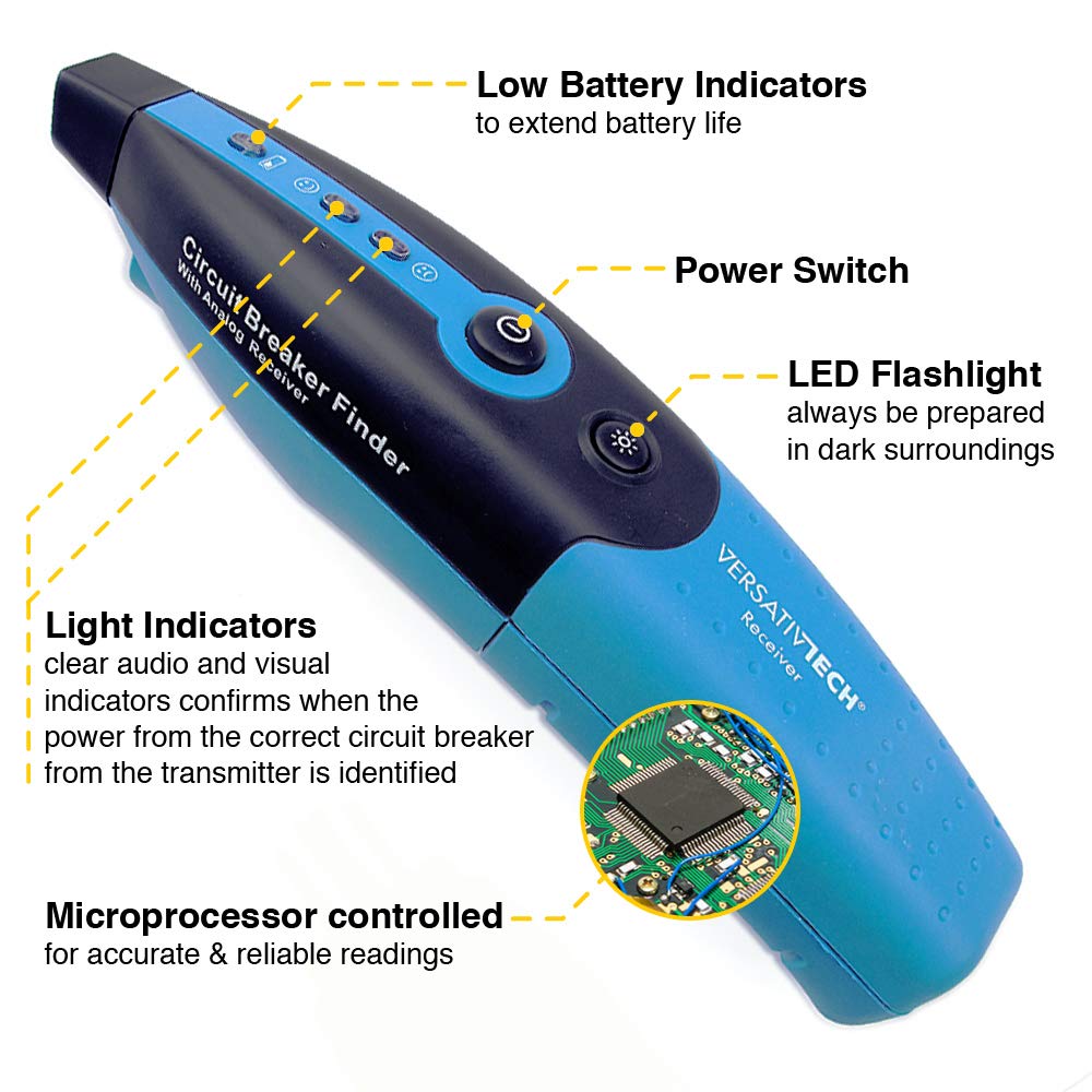 Circuit Breaker Finder with Flashlight L8130