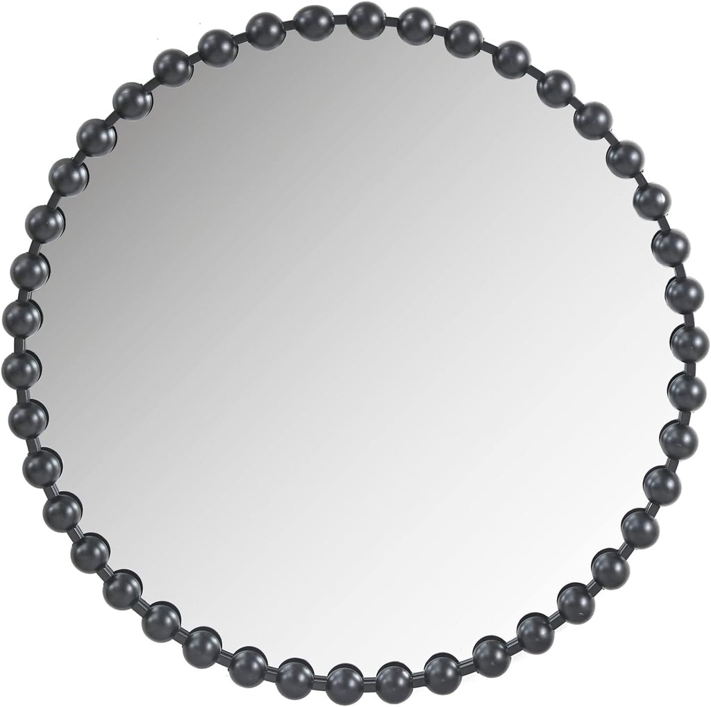 Gold Round Metal Mirror, 36 Diameter C6978