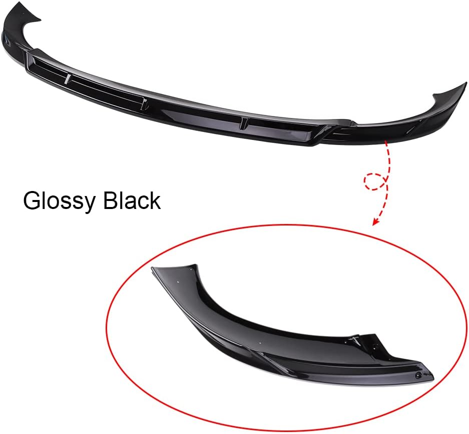 Glossy Black Front Bumper Lip Splitter for Tesla Model Y U418