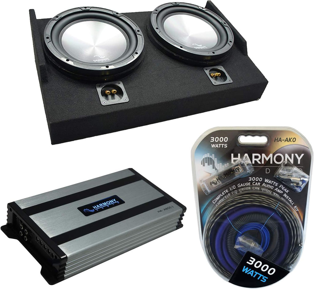Dual 10 Sub Box Enclosure & 1600W Amplifier W53536