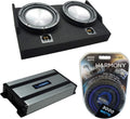 Dual 10 Sub Box Enclosure & 1600W Amplifier W53536