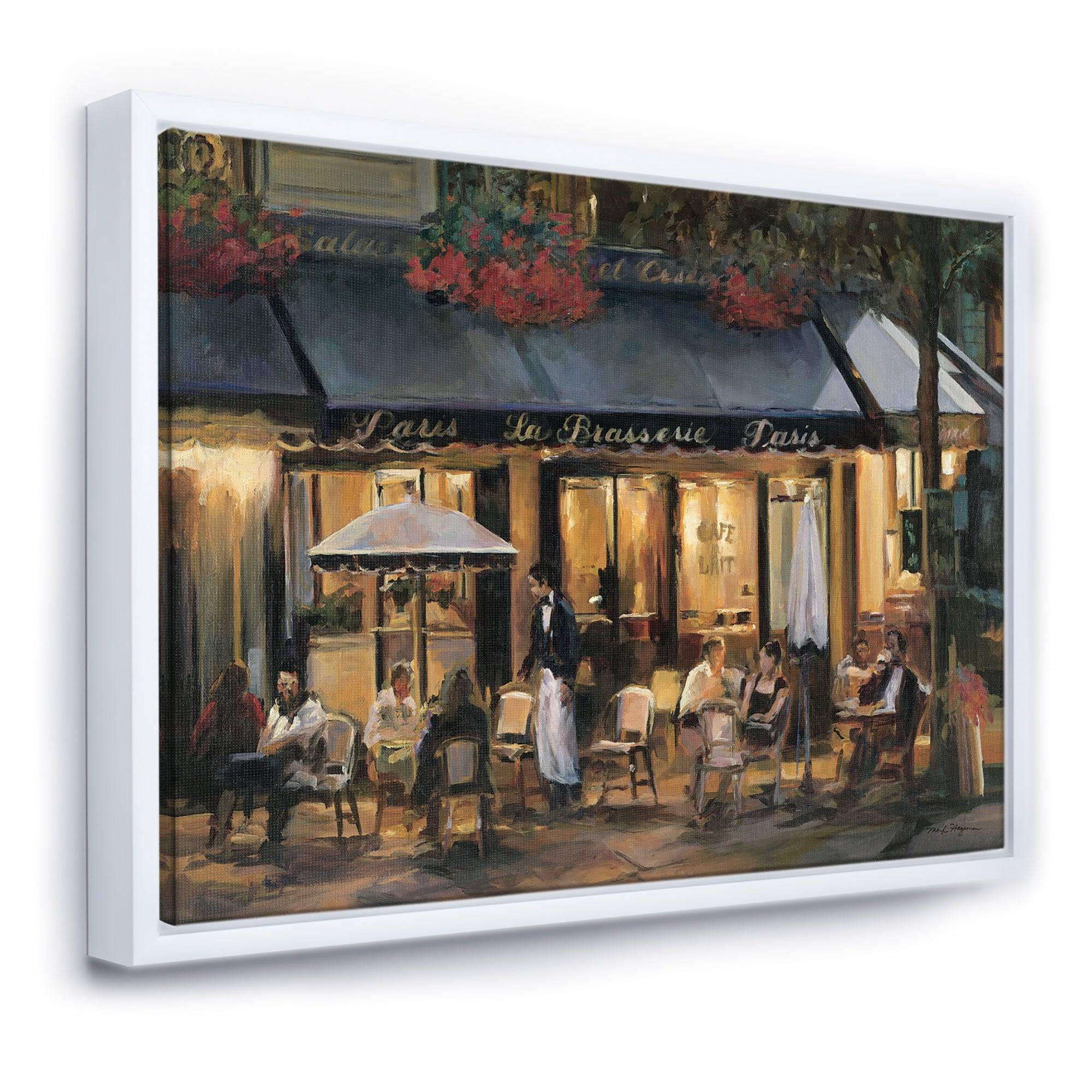 Framed Canvas - Grey - 40 in. Wide x 30 in. High - Gold M3114