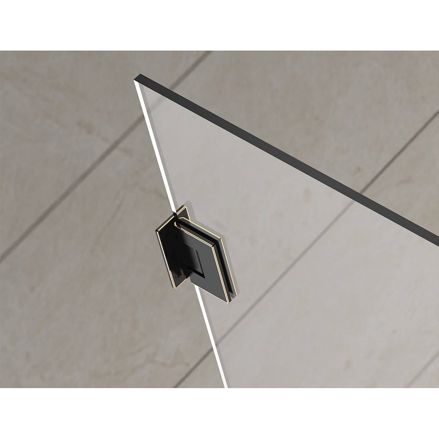 Chrome Frameless Square Shower Enclosure B600