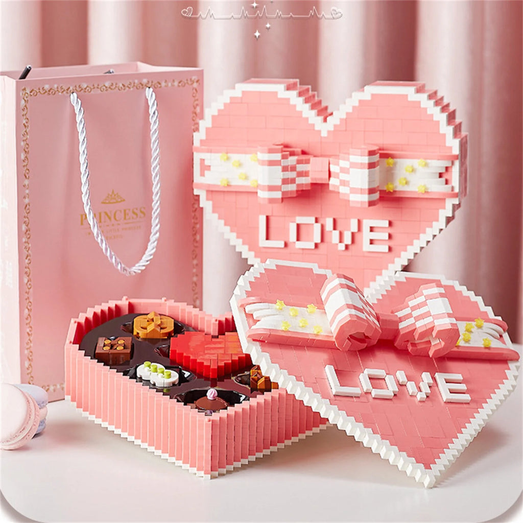 1999 Pieces Chocolate Building Blocks STEM Brick Kits Toy D23471