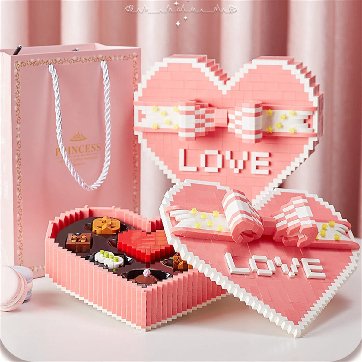 1999 Pieces Chocolate Building Blocks STEM Brick Kits Toy D23471