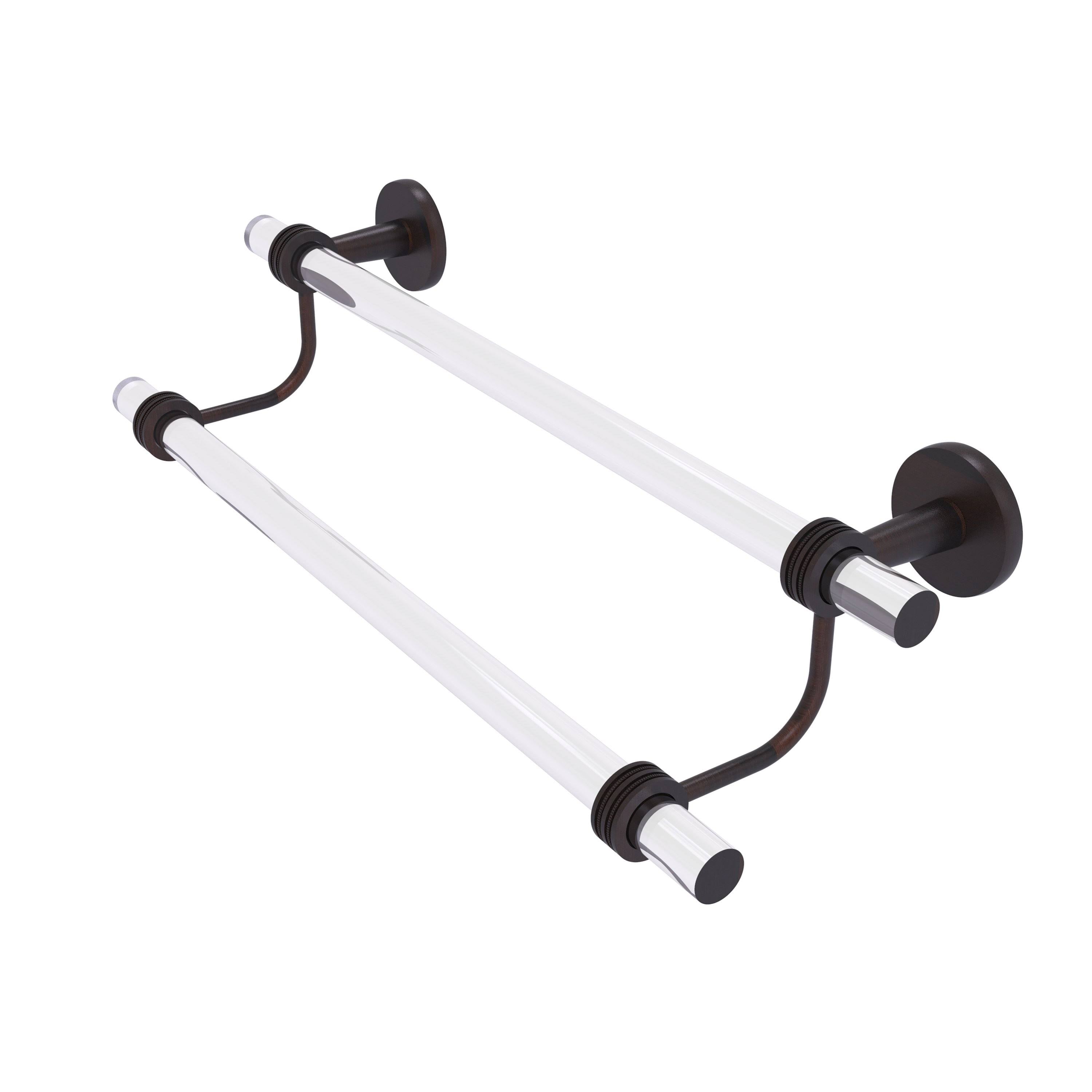 30 in. Double Towel Bar with Dotted Accents Venetian Bronze M92685