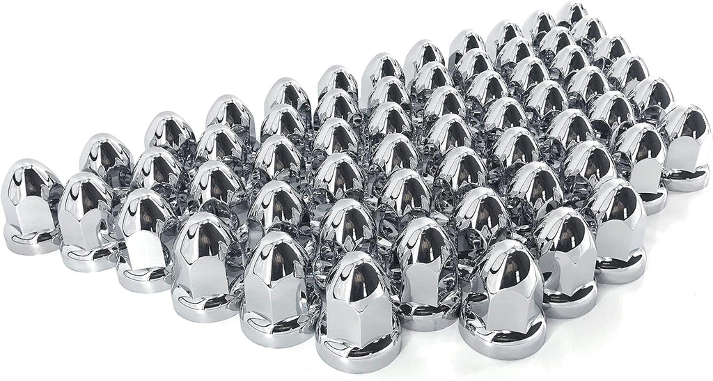 Plastic Lug Nut Cover, 33mm, flanged, 60pcs Pack of 2 V6131