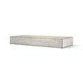 Rustic Whitewashed Wood Floating Wall Shelf P5456