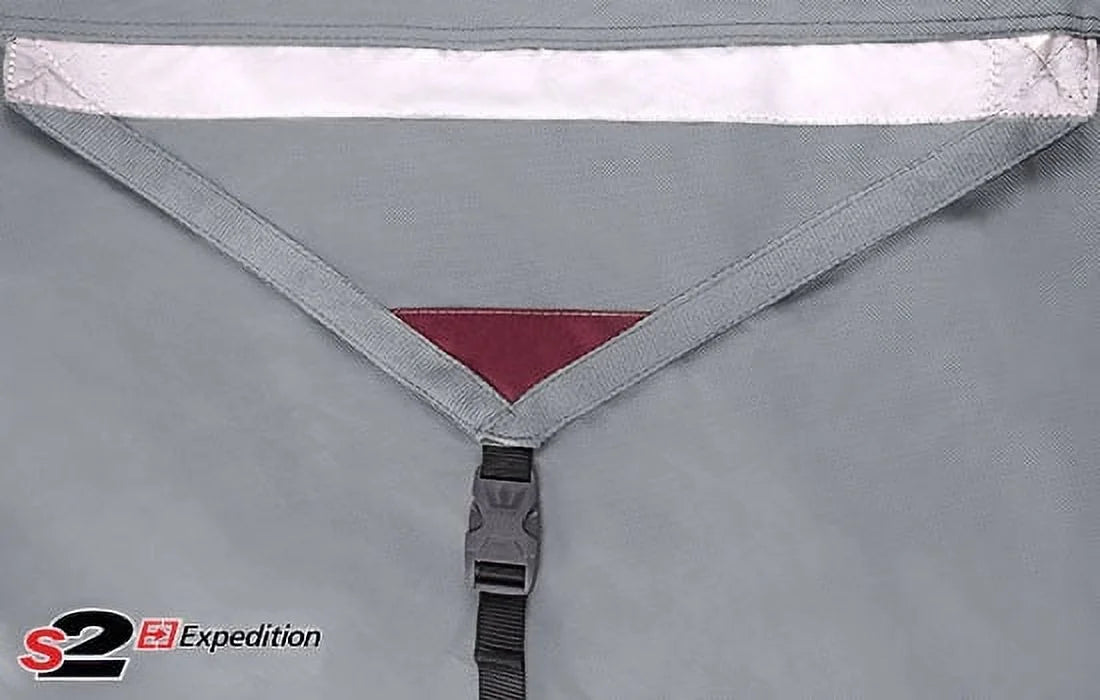 Outdoor Marine Grade Camper Travel Trailer Vehicle Cover Fits 23 to 24 Feet - Gray K74970