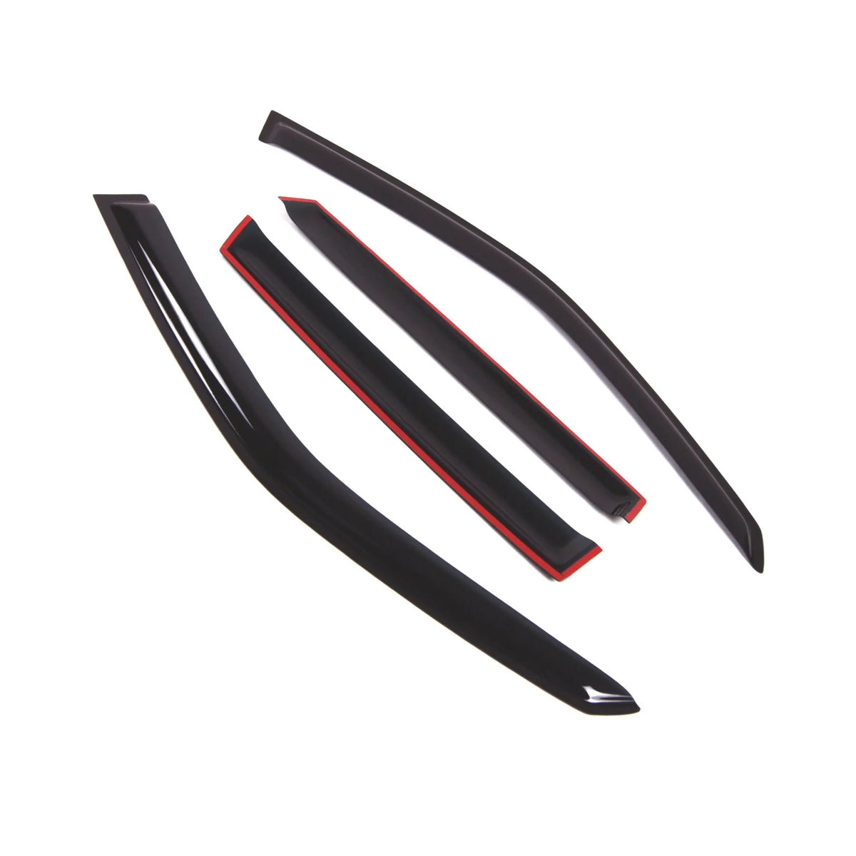 4 Pcs Dark Smoke Window Visor Deflector Rain Guard A21023