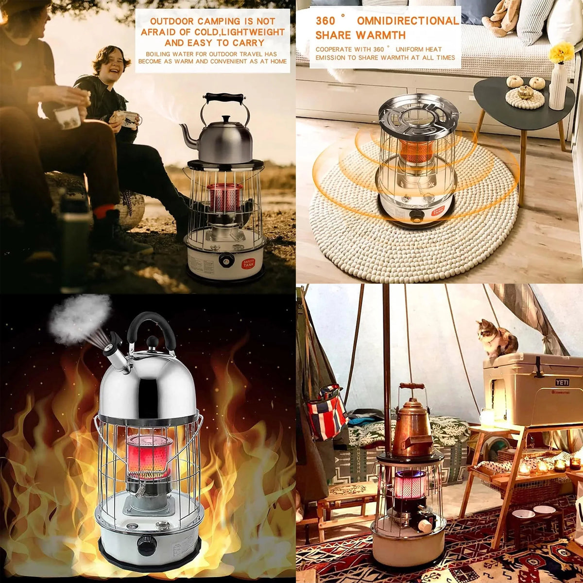 Portable Kerosene Heater with Adjustable Handle, 6L H1148