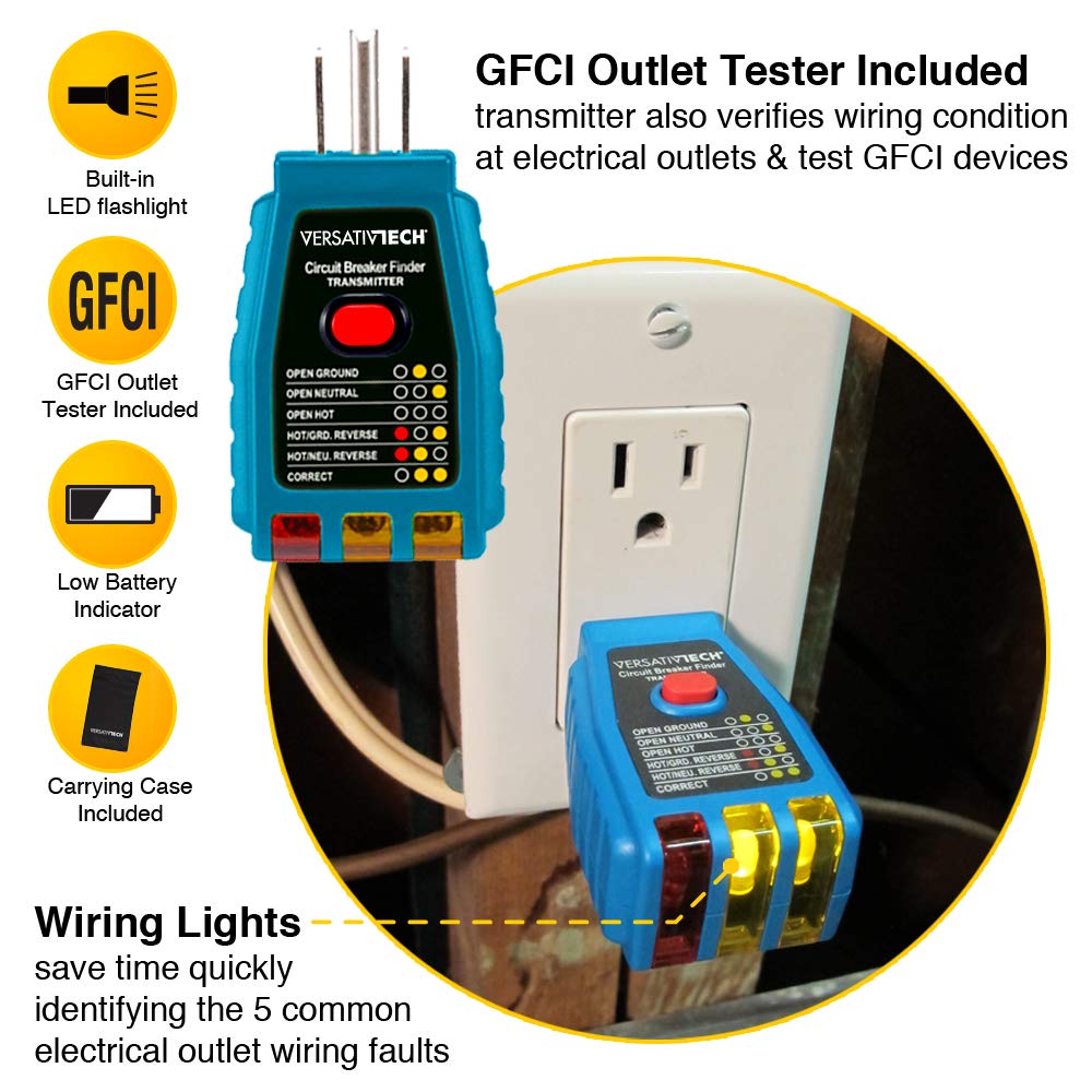Circuit Breaker Finder with Flashlight L8130