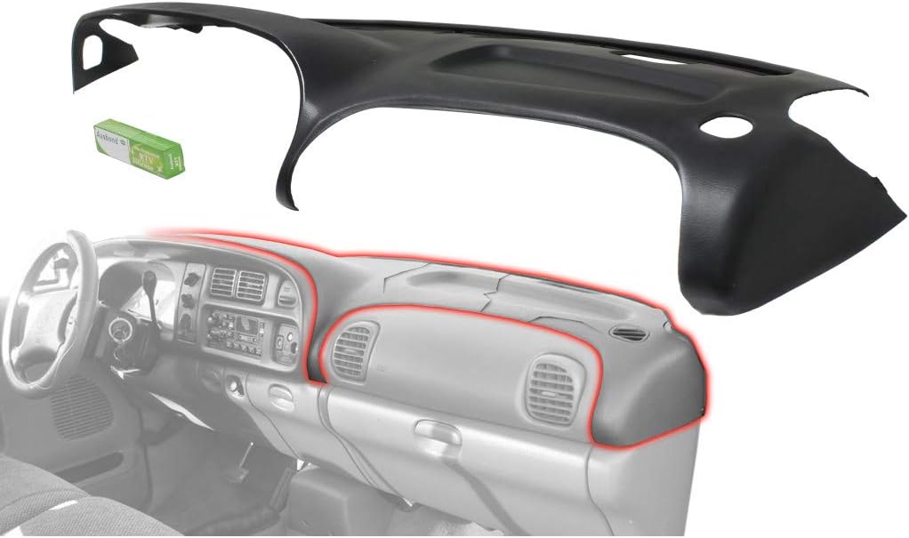 Black Dash Cover for Dodge Ram 1500 2500 3500 1998-2002 W981682