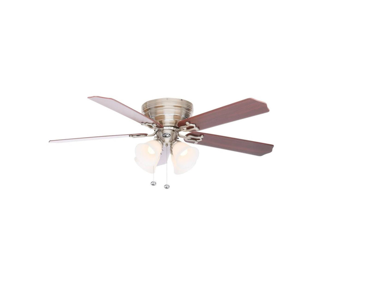 Brushed Nickel LED Ceiling Fan with Light Kit A910710
