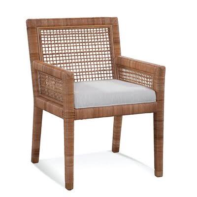 Natural/Gray Houndstooth Dining Chair R842886