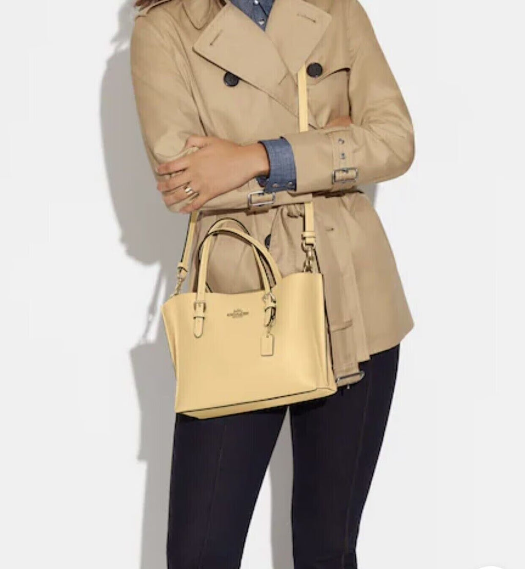Vanilla Leather Satchel Handbag R4424