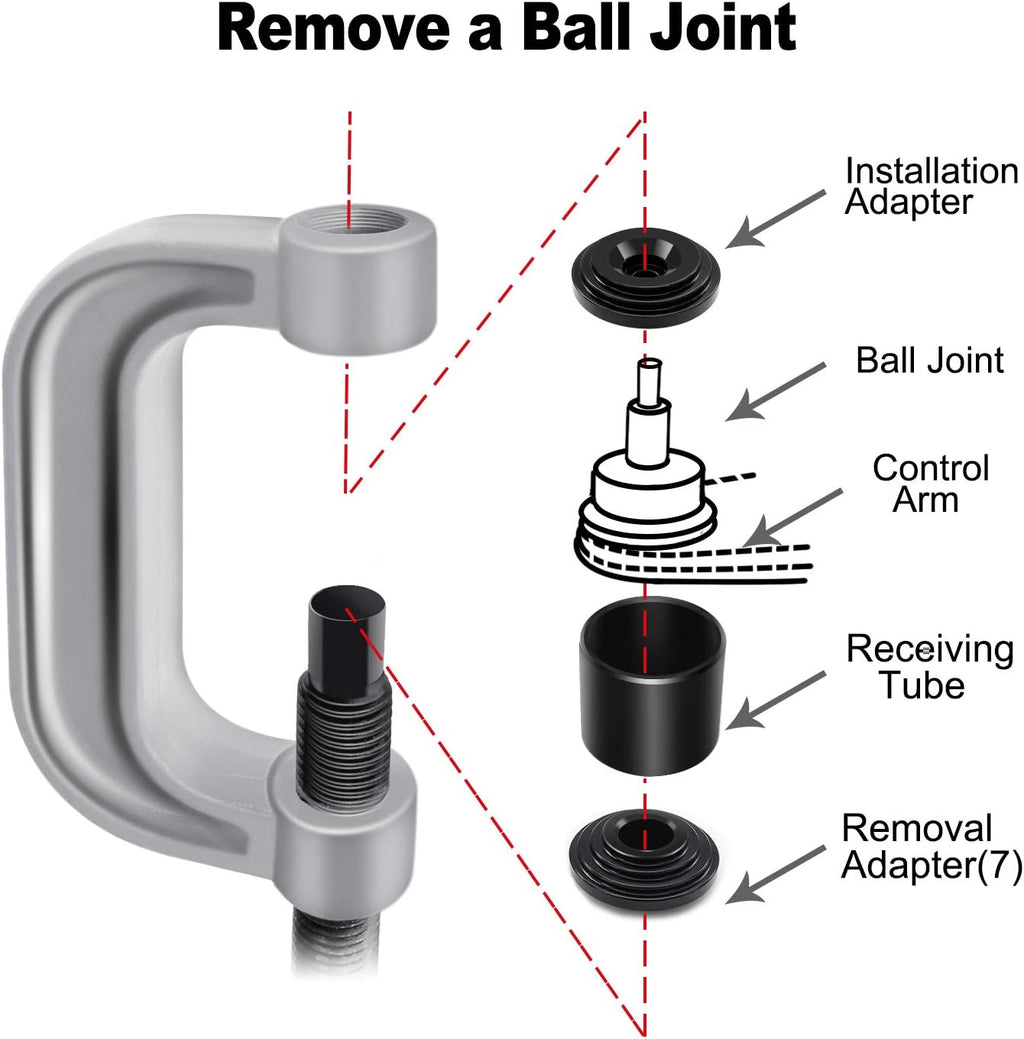 21 Pc Ball Joint Press Kit with 4x4 Adapters J922523