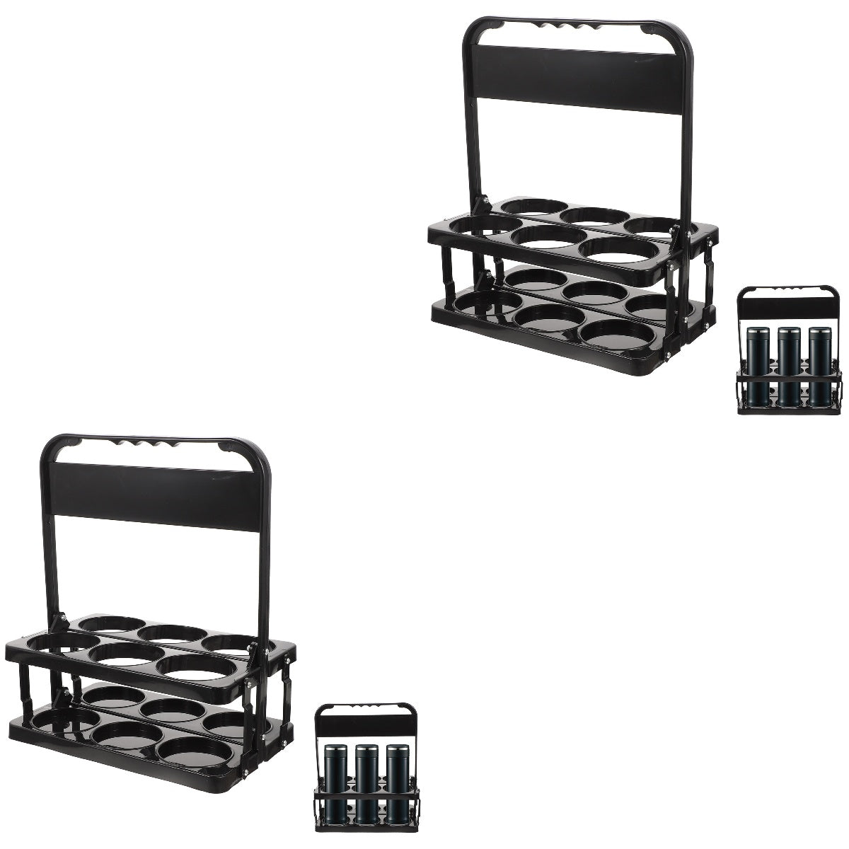 2pcs Sports Bottle Holder Water Bottle Rack Carrier Storage Holder Z66034